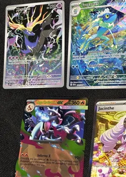 Pokemon Full Art and Promo Lot of 5 Clefairy Jacinthe Charizard Frogadier Xernea - Image 2