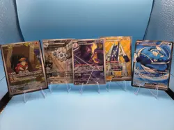 5 Card Lot of Pokemon Cards 3 Art Rare and 2 Full Art NM - Image 1