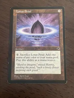 Lotus Petal #294 (MP) Tempest TMP Magic MTG - Image 1