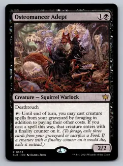 Osteomancer Adept 103 Rare Bloomburrow MTG Near Mint - Image 1