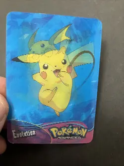 Pokemon Advanced 2004 Panini Lenticular Action Card #57 Pichu-Pikachu-Raichu - Image 2