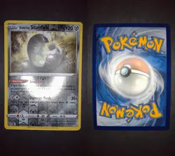 Galarian Stunfisk 132/202 Uncommon Sword & Shield Pokemon Reverse Holo Near Mint - Image 1