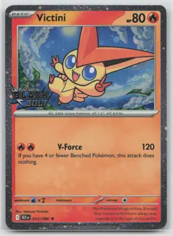 Victini (Black Bolt Stamped) 012/086 Holo Misc. Cards & Products Pokemon NM - Image 1