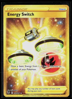 Energy Switch 212/195 Gold Hyper Secret Rare Silver Tempest Pokemon NM - Image 1