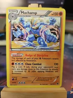 Pokemon TCG Machamp Plasma Blast 49/101 Holo Rare LP 2013 - Image 1