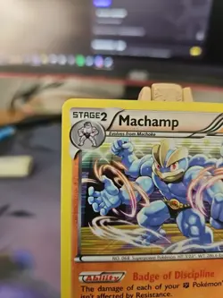 Pokemon TCG Machamp Plasma Blast 49/101 Holo Rare LP 2013 - Image 2
