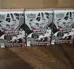 3x Pokemon White Flare Booster Bundles - Sealed Lot - New Factory Sealed - Image 1