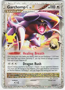 Pokemon Garchomp C LV.X 145/147 Celebrations: Classic Collection Pokemon Holo NM - Image 1