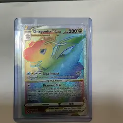 Pokemon TCG Dragonite VSTAR Rainbow Secret Rare 081/078 Pokemon GO - Image 1