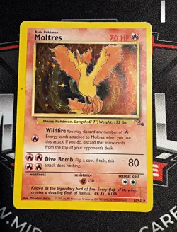 The Pokemon Company Moltres 12/62 Fossil Unlimited Holo Rare EN 70HP - Image 1