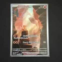 Pokemon Charmander 168/165 Scarlet & Violet 151 Series Full Art SIR - Image 1