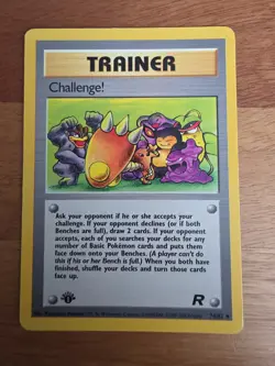 Challenge! 74/82 - 1ST EDITION - 2000 Team Rocket Set - Grey Stamp Pokemon TCG - Image 1