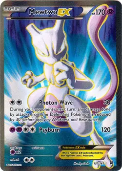 Mewtwo-EX - 157/162 - Full Art Ultra Rare HP, English Pokemon BREAKThrough - Image 1