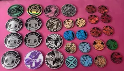 Lot of 31x Official Pokemon TCG Coins - Image 1
