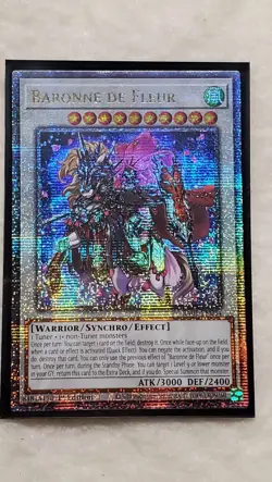 Yugioh - Baronne de Fleur - RA01-EN034 - Quarter Century Secret Rare - 1st Ed - Image 1