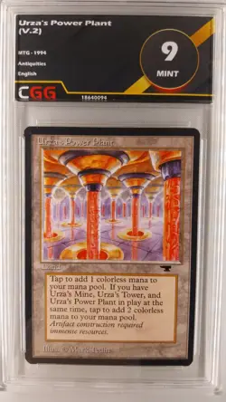 Urza's Power Plant (V.2) CGG 9 MINT MTG ANTIQUITIES 18640094 - Image 1