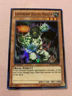 Yu-Gi-Oh! Legendary Jujitsu Master BPW2-EN011 Super Rare 1st Ed Near Mint - Image 1