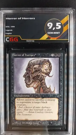 Horror of Horrors CGG 9.5 GEM-MINT MTG Legends 18650106 - Image 1