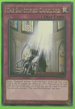 The Sanctified Darklord - Rare FLOD-EN075 - LP - YuGiOh - Image 1