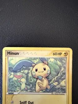 Minun 41/107 Deoxys Regular Uncommon Vintage Pokemon Card - Image 2