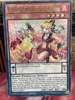 Yugioh FaSolfachord Fancia ANGU-EN017 Ultra Rare 1st Ed NM - Image 1