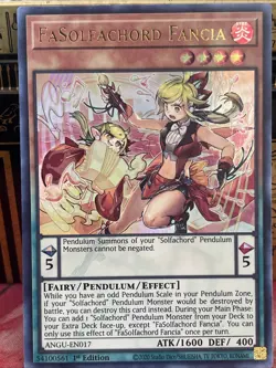 Yugioh FaSolfachord Fancia ANGU-EN017 Ultra Rare 1st Ed NM - Image 2