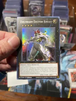 Evilswarm Exciton Knight (Silver) Ultra Rare BLC1-EN05 NM 1st Ed Yu-Gi-Oh! - Image 2