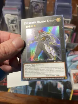 Evilswarm Exciton Knight (Silver) Ultra Rare BLC1-EN05 NM 1st Ed Yu-Gi-Oh! - Image 4
