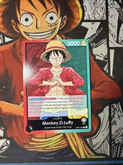 Pre-Errata Monkey.D.Luffy (003) OP01-003 One Piece Demo Deck Card Leader - Image 1
