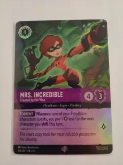 Disney Lorcana Mrs. Incredible Created by the Vine! 213/207 Epic Foil Holo - Image 1