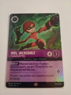 Disney Lorcana Mrs. Incredible Created by the Vine! 213/207 Epic Foil Holo - Image 2