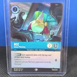 Disney Lorcana Roz Always Watching 221/207 Foil Epic Attack Of The Vine - Image 1