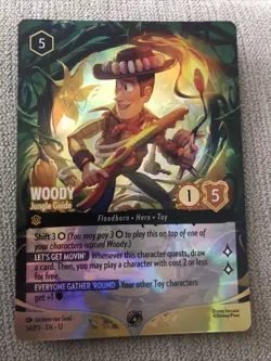 Woody Jungle Guide Foil Promo - Set Champs - Disney Lorcana - Image 1