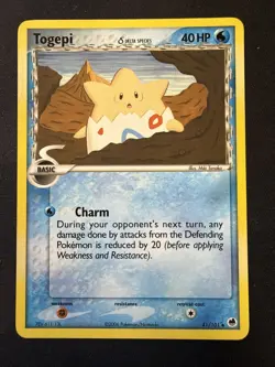 Pokemon TCG Togepi 41/101 EX Dragon Frontiers Regular Uncommon Non Holo - NM - Image 1