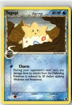Togepi (Delta Species) Uncommon Dragon Frontiers 41/101 NM - Image 1