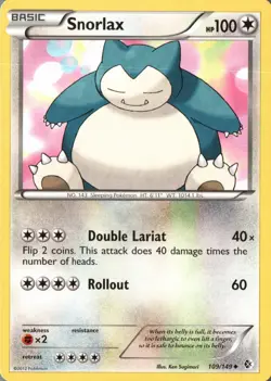 Snorlax Uncommon Boundaries Crossed 109/149 NM - Image 1