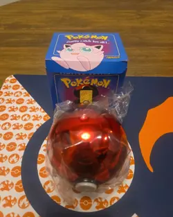 Pokemon 1999 Burger King 23k Gold Plated Trading Card Jigglypuff Blue Box New - Image 1