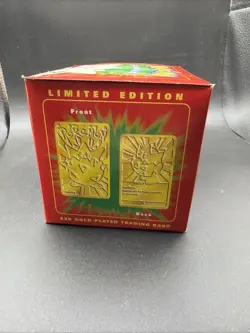 Vintage 1999 Pokemon Burger King 23k Gold Plated Trading Card Togepi Red Sealed - Image 4