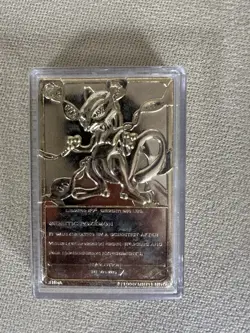 Gold metal mewtwo Pokemon card - Image 2