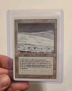 MTG 1994 Tundra Dual Land Vintage Revised LP Rare Magic Card Reserved, Commander - Image 1