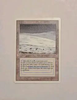 MTG 1994 Tundra Dual Land Vintage Revised LP Rare Magic Card Reserved, Commander - Image 3