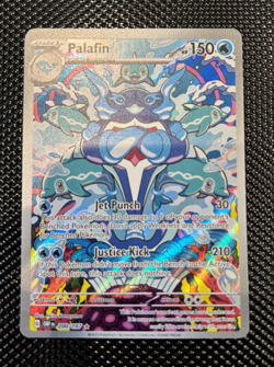 Palafin Sv03: Obsidian Flames Holo Illustration Rare Pokemon TCG Card 200/197 - Image 1