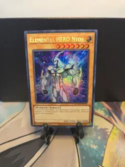 Yu-Gi-Oh! Elemental Hero Neos MAMA-EN106 Secret Pharaoh's Rare 1st Edition NM - Image 1