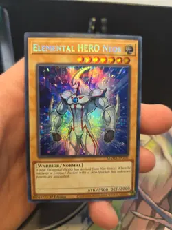 Yu-Gi-Oh! Elemental Hero Neos MAMA-EN106 Secret Pharaoh's Rare 1st Edition NM - Image 3