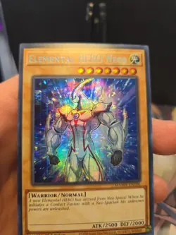 Yu-Gi-Oh! Elemental Hero Neos MAMA-EN106 Secret Pharaoh's Rare 1st Edition NM - Image 5