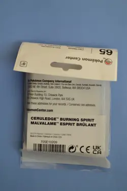 Pokemon Center 65 Card Sleeves - Ceruledge Burning Spirit (705E10209) - Image 2