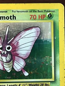 Venomoth 13/64 Jungle Set Rare Holo Vintage Pokemon TCG Card HP - Image 3