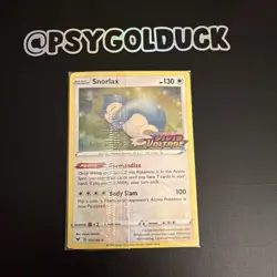 Pokemon TCG Snorlax Card 131/185 Holo Stamped Sealed Vivid Voltage Promo C26 - Image 1