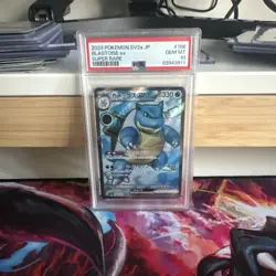 PSA 10 Blastoise ex SR 186/165 Pokemon 151 SV2a 2023 Japanese Pokemon Card - Image 3