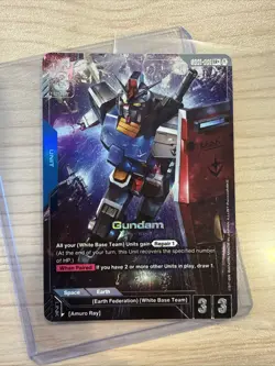 Gundam GD01-001 LR+ Near Mint Newtype Rising Alternate Art Gundam Card Game !!! - Image 1